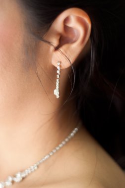 Asian bride earing clipart