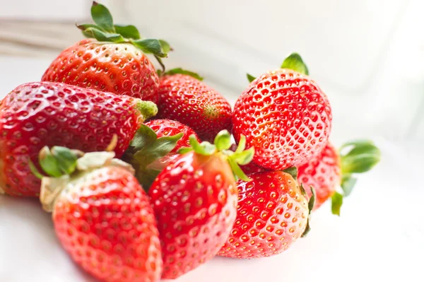 stock image Strawberries on white background