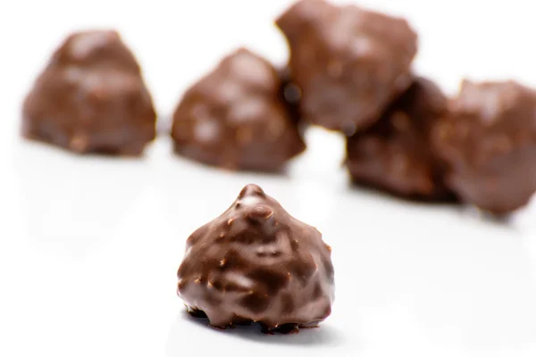 Chocolates con nueces — Foto de Stock