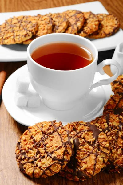 Cookies with tea — Stock Photo, Image