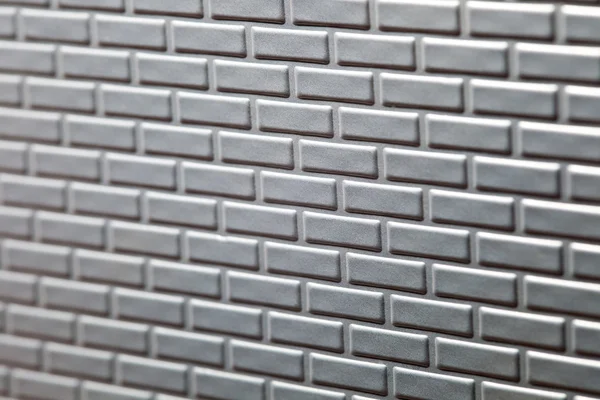 Wand aus metallischen Ziegeln — Stockfoto