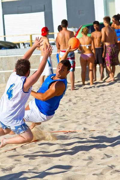 Partita del 19esimo campionato di pallamano da spiaggia, Cadice — Foto Stock