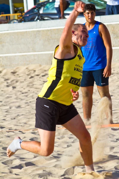 Jogo da 19a liga de handebol de praia, Cádiz — Fotografia de Stock