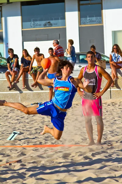 Αγώνα του 19ου πρωταθλήματος του beach handball, cadiz — Φωτογραφία Αρχείου