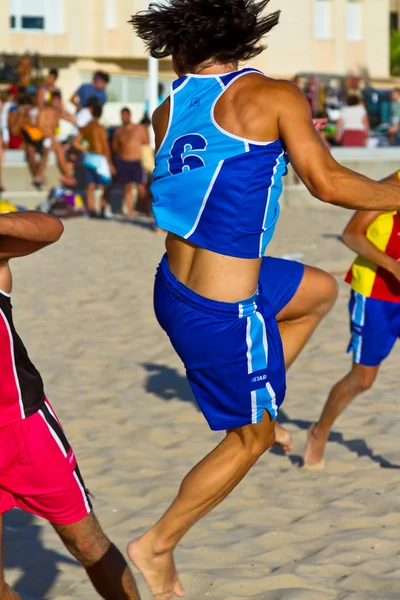 Mecz z XIX Liga Piłka ręczna plażowa, Kadyks — Zdjęcie stockowe