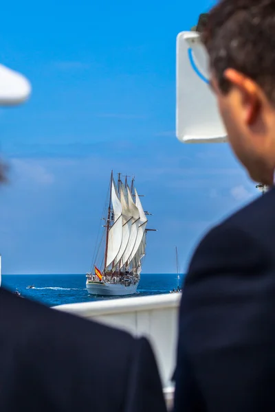 Корабель Себастьян Juan de Elcano — стокове фото