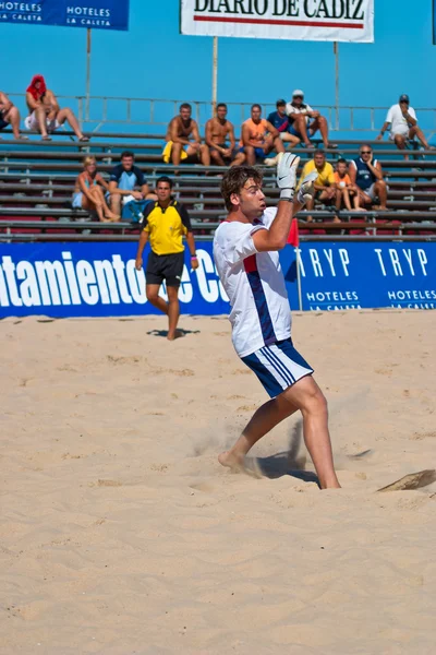 西班牙冠军的沙滩足球，2005 — 图库照片