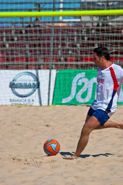 西班牙冠军的沙滩足球，2005 — 图库照片