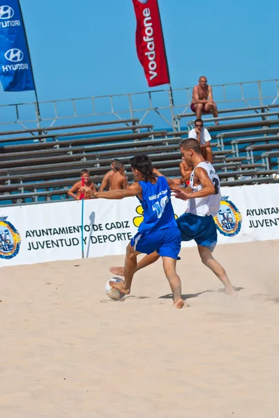 Чемпионат Испании по пляжному футболу 2006 — стоковое фото