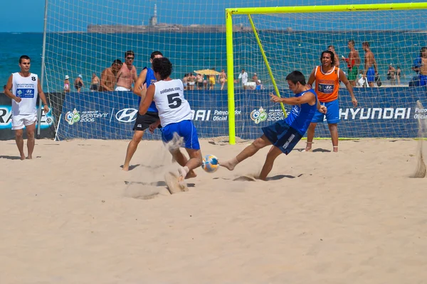 西班牙冠军的沙滩足球，2006 — 图库照片