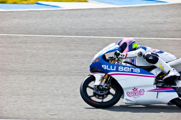 Sergio gadea πιλότος του 125cc με το motogp — Φωτογραφία Αρχείου