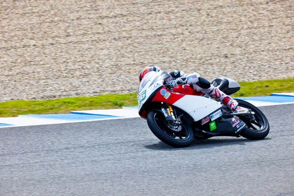 Louis Rossi pilot of 125cc in the MotoGP — Stock Photo, Image