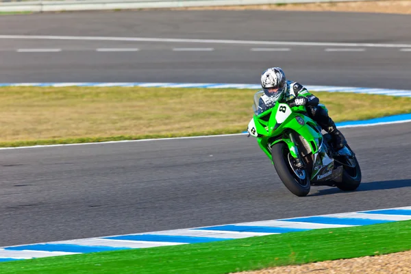 Adria Araujo piloto de la Copa Ninja Kawasaki — Foto de Stock