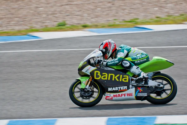 Hector Faubel pilot of 125cc of the MotoGP — Stock Photo, Image