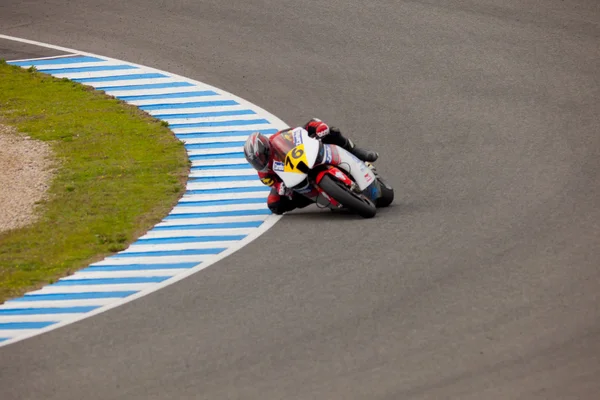 ルイス ・ ミゲル モーラ パイロット、cev スペイン選手権で moto2 クラスの — ストック写真