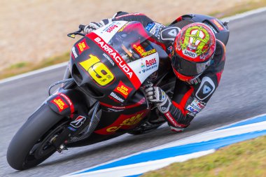 Alvaro Bautista pilot of MotoGP clipart