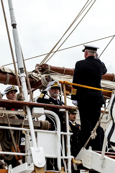 Almirante a embarcar — Fotografia de Stock