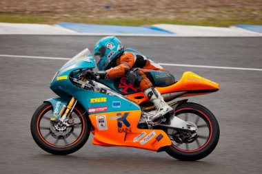 Jorge Navarro pilot of 125cc in the CEV clipart