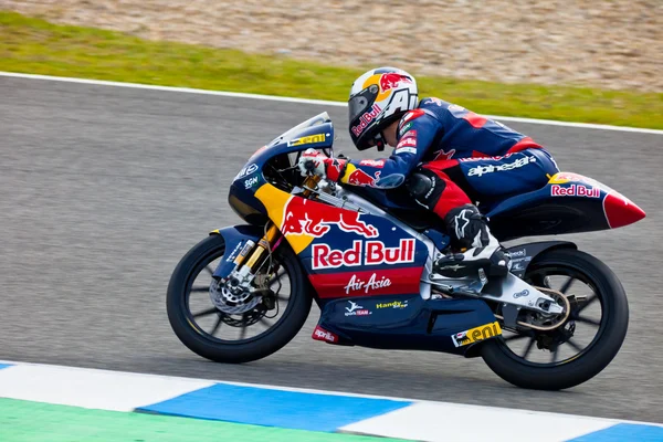Jonas Folger piloto de motociclismo de 125cc no campeonato mundial — Fotografia de Stock