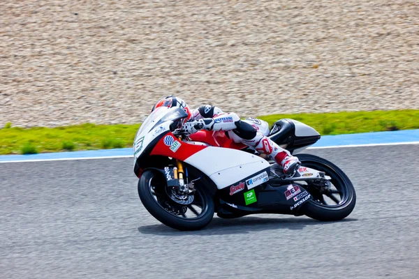 Louis Rossi pilot of 125cc in the MotoGP — Stock Photo, Image