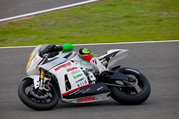 Amadeo Llados pilot of MOTO2 in the CEV — Stock Photo, Image