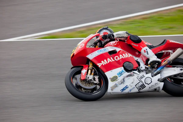Federico D'Annunzio pilot Moto2 v hodnota uhlíkového ekvivalentu — Stock fotografie
