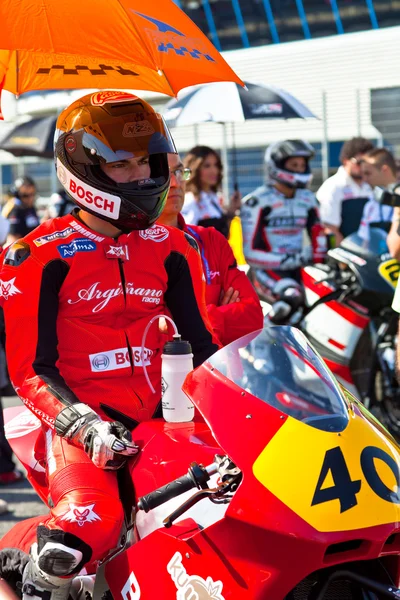 Роман Ramos пілот Moto2 чвертьфінальну стадію чемпіонату — стокове фото