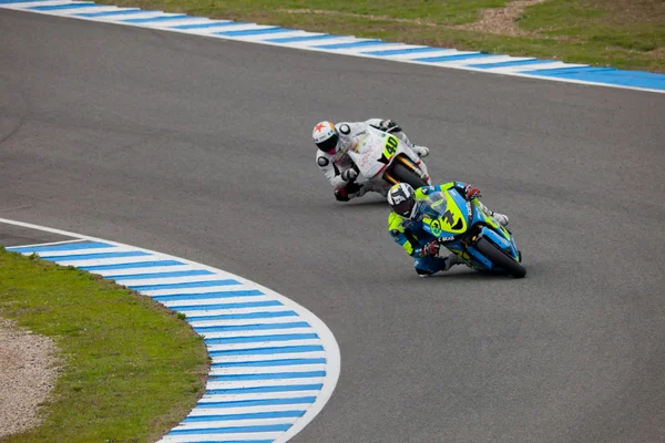 Rivas e Ramos pilota di MOTO2 nel CEV — Foto Stock