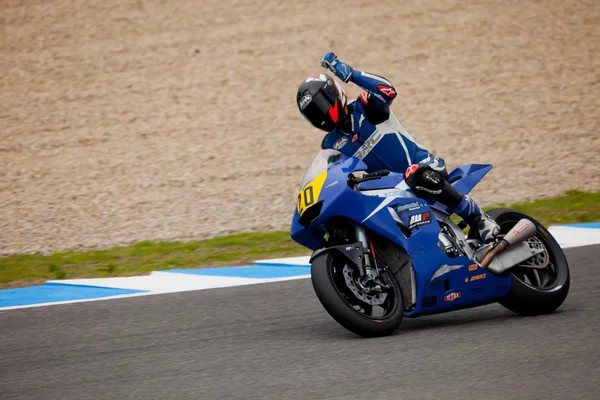 マシュー scholtz パイロット、cev スペイン選手権で moto2 クラスの — ストック写真