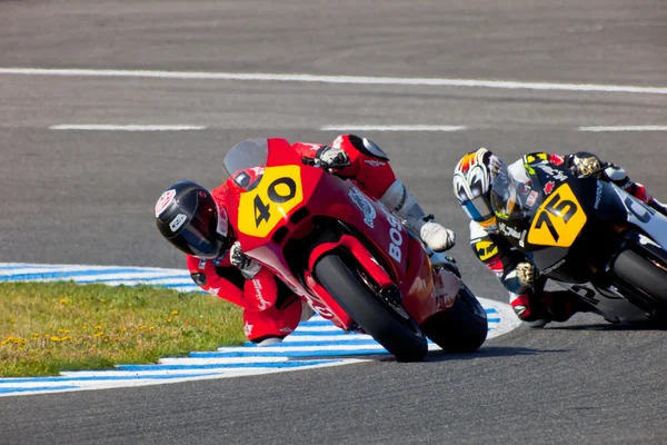 Cev スペイン選手権選手権の moto2 クラスのパイロット — ストック写真