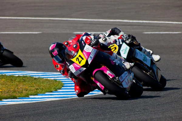 Ivan Moreno piloto de Moto2 del Campeonato CEV — Foto de Stock
