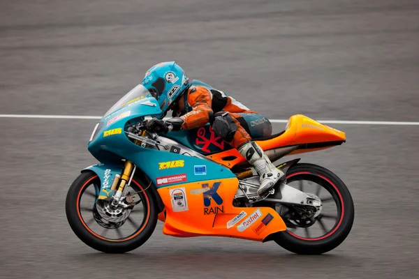 stock image Jorge Navarro pilot of 125cc in the CEV