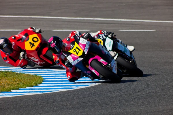 Ivan Moreno piloto do Moto2 do Campeonato CEV — Fotografia de Stock