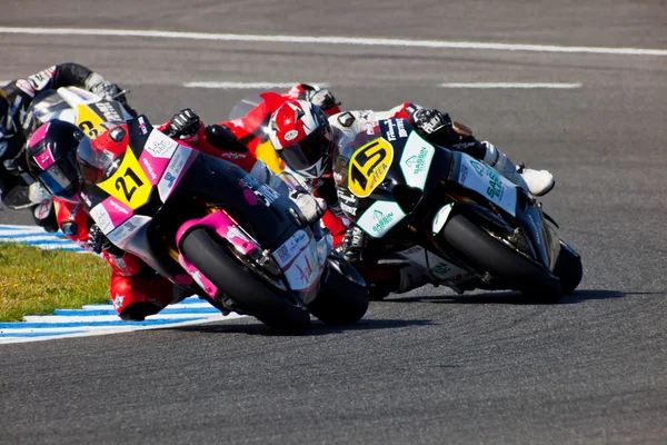 이반 모레노 조종사 moto2 cev 대회의의 — 스톡 사진