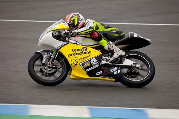 Mattia Tarozzi piloto de 125cc en el CEV — Foto de Stock