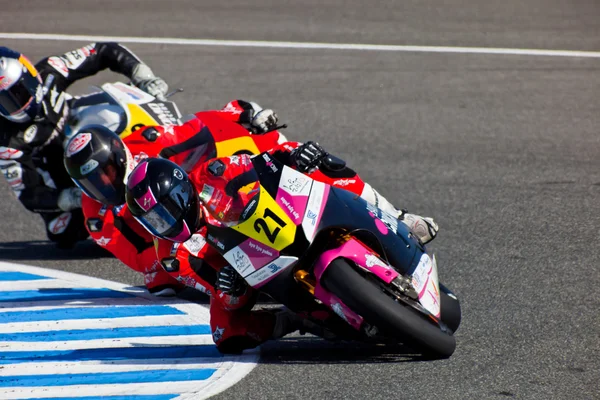 Ivan Moreno pilot of Moto2 of the CEV Championship — Stock Photo, Image