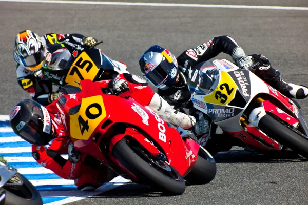 Pilots of Moto2 of the CEV Championship — Stock Photo, Image