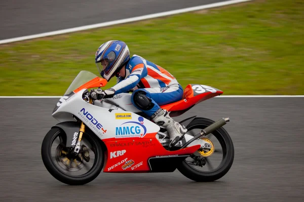 Taylor Mackenzie pilot of 125cc in the CEV — Stock Photo, Image