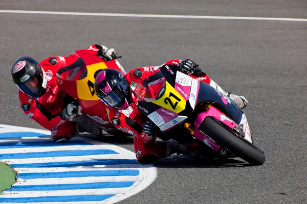 Ivan Moreno piloto de Moto2 del Campeonato CEV —  Fotos de Stock