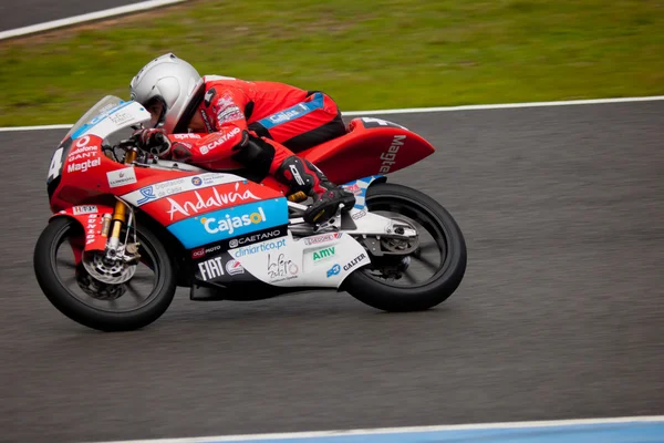 Miguel Oliveira pilot of 125cc in the CEV — Stock Photo, Image