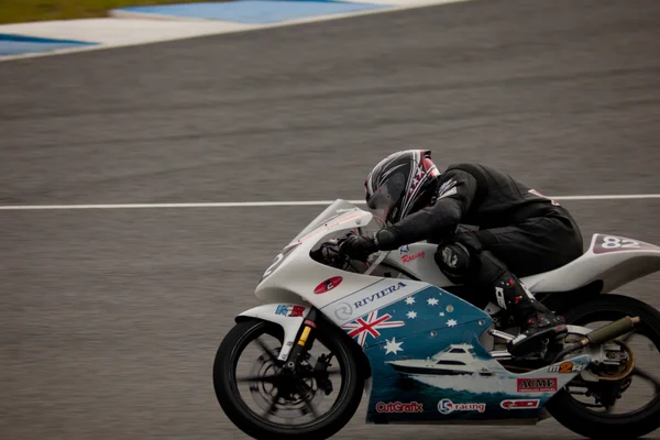Jordania Zamora piloto de 125cc en el CEV — Foto de Stock