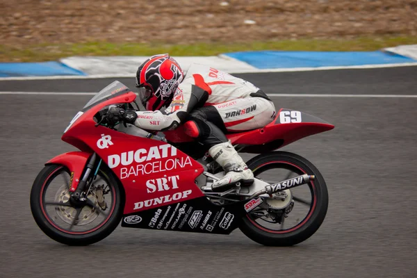 Javier Martinez pilota di 125 cc nel CEV — Foto Stock