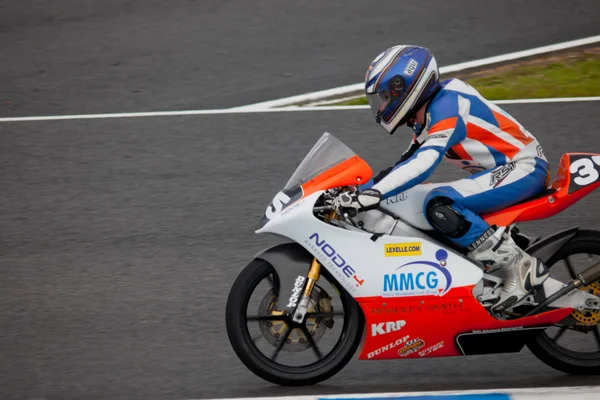 Taylor Mackenzie pilot of 125cc in the CEV — Stock Photo, Image