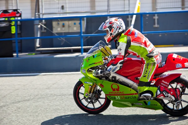 Juanfran Guevara piloto de 125cc do Campeonato CEV — Fotografia de Stock