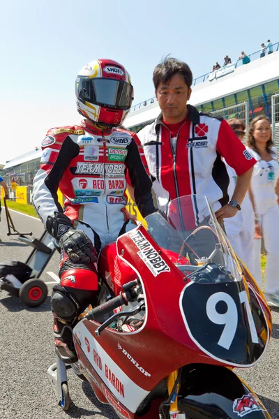 Mori syunya piloot van 125cc van het cev kampioenschap — Stockfoto
