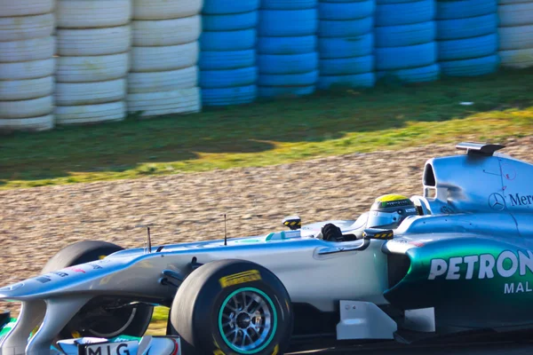 Equipo Mercedes F1, Nico Rosberg, 2011 —  Fotos de Stock