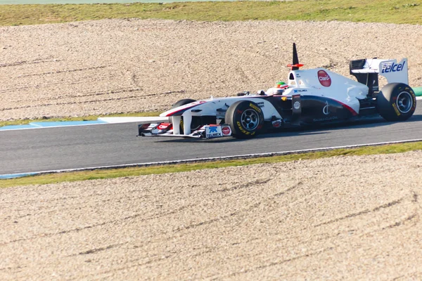 Team Sauber F1, Sergio Perez, 2011 — Stok Foto