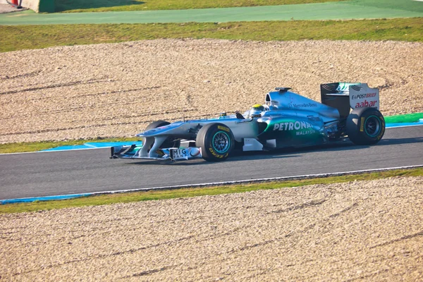 Team Mercedes F1, Nico Rosberg, 2011 — Stockfoto