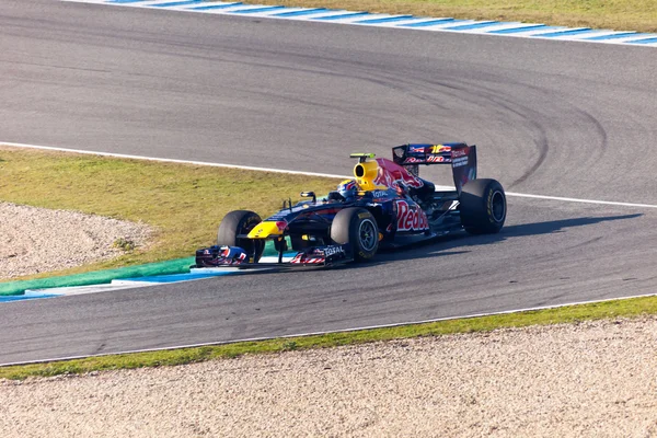 Equipo Red Bull Racing F1, Mark Webber, 2011 — Foto de Stock