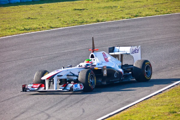 Team Sauber F1, Sergio Perez, 2011 — Stock Photo, Image